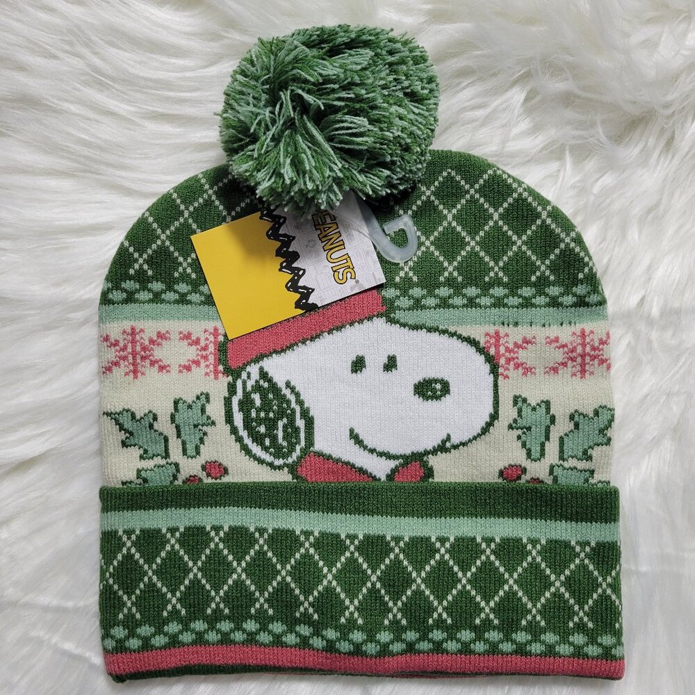 Peanuts Snoopy PomPom Beanie Winter Hat